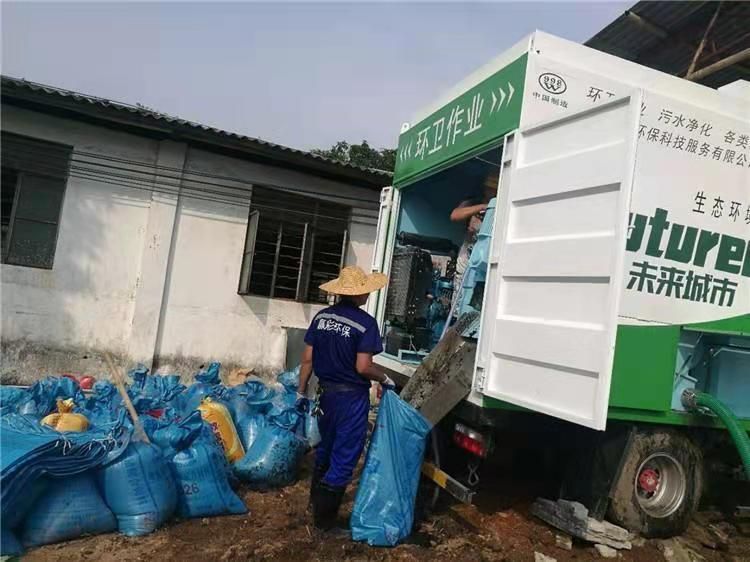 汉滨工业污泥压干处理